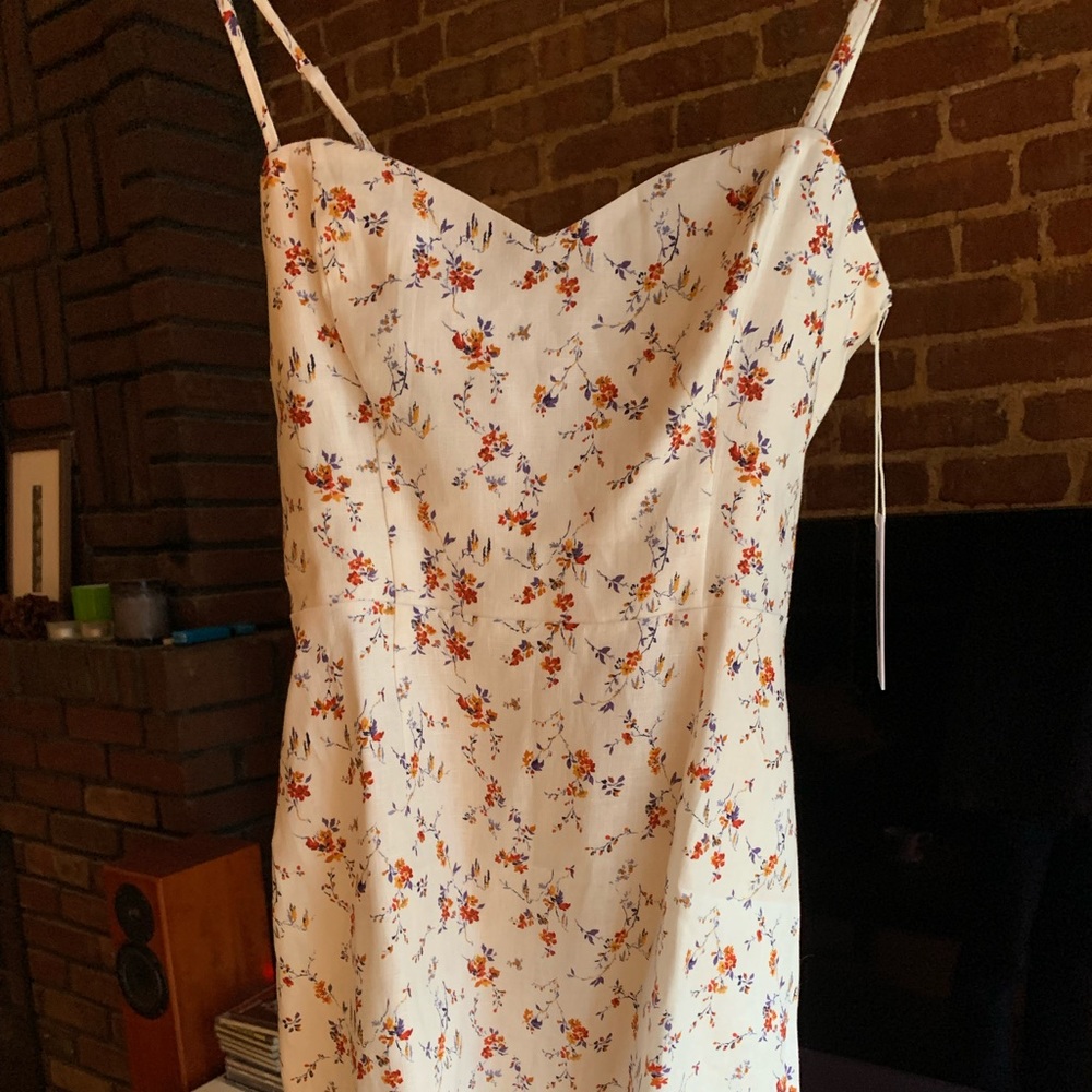 Reformation Roarke Linen Dress NWT - Floral